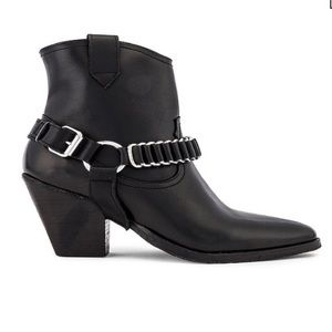 All Saints booties black leather